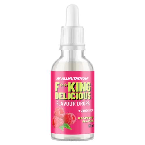 Zdjęcie produktu - Allnutrition Fitking Delicious Flavour Drops Aromatyzowane krople smak malina, 50 ml
