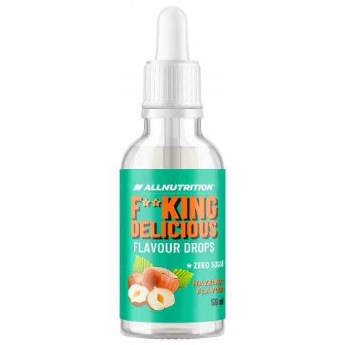 Zdjęcie produktu - Allnutrition Fitking Delicious Flavour Drops Aromatyzowane krople smak orzech laskowy, 50 ml