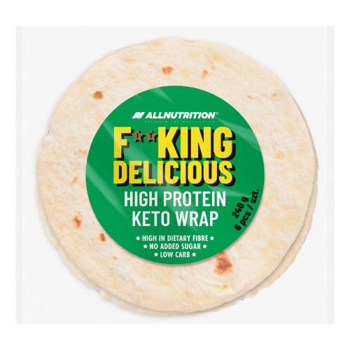 Zdjęcie produktu - Allnutrition Fitking Delicious High Protein Keto Wrap Proteinowa tortilla pszenna, 6 szt.
