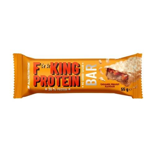 Zdjęcie produktu - Allnutrition Fitking Delicious Protein Bar Baton o smaku karmelowym z orzeszkami ziemnymi, 55 g