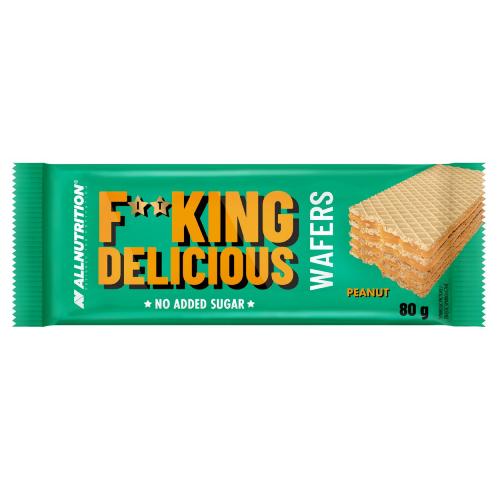 Zdjęcie produktu - Allnutrition Fitking Delicious Wafers Wafelki orzechowe bez cukru, 80 g