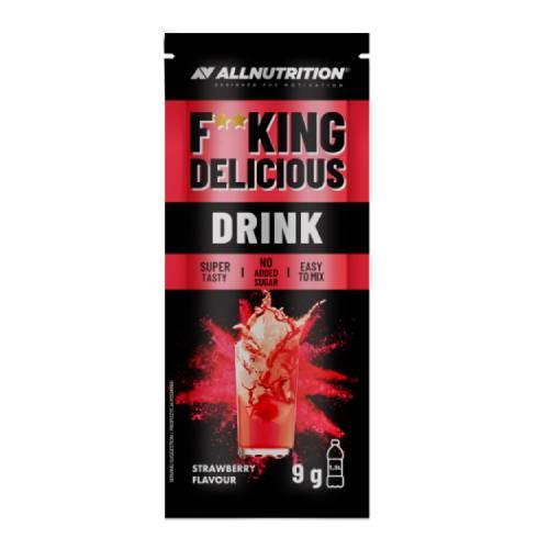 Zdjęcie produktu - Allnutrition Fitking Drink Strawberry Flavour Truskawka, 9 g