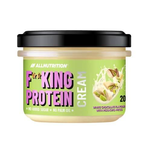 Zdjęcie produktu - Allnutrition Fitking Protein Krem o smaku białej czekolady z kawałkami pistacji, 200 g