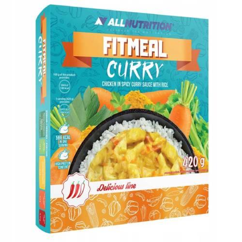 Zdjęcie produktu - ALLNUTRITION FITMEAL CURRY Kurczak w sosie curry z ryżem i warzywami, 420g