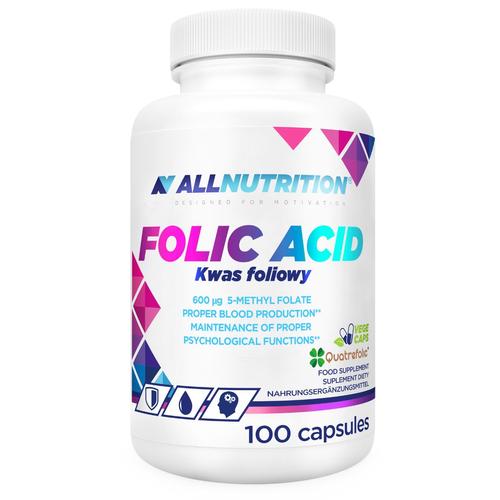 Zdjęcie produktu - Allnutrition Folic Acid Kwas Foliowy, 100 kaps.