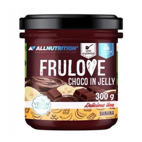 Zdjęcie produktu - ALLNUTRITION Frulove Choco in Jelly Banana - Banany w czekoladowej frużelinie, 300g