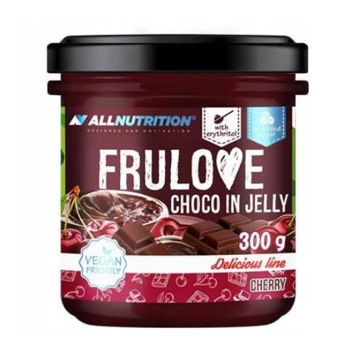 Zdjęcie produktu -  ALLNUTRITION Frulove Choco in Jelly Cherry - Wiśnie w czekoladowej frużelinie, 300g