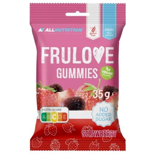 Zdjęcie produktu - Allnutrition Frulove Gummies Strawberry Żelki truskawkowe bez cukru, 35 g
