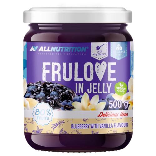 Zdjęcie produktu -  ALLNUTRITION Frulove in Jelly Frużelina jagoda z wanilią, 500g