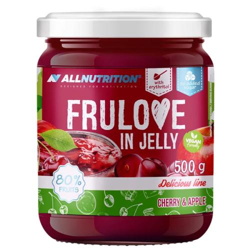 Zdjęcie produktu -  ALLNUTRITION Frulove in Jelly Frużelina wiśnia-jabłko, 500g