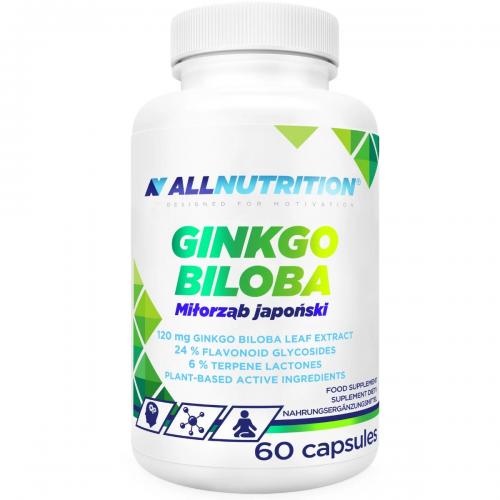 Zdjęcie produktu - Allnutrition Ginkgo Biloba Miłorząb japoński, 60 kaps.