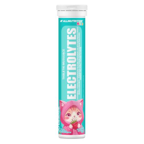 Zdjęcie produktu - Allnutrition Kids Electrolytes Elektrolity dla dzieci o smaku malinowo-truskawkowym, 20 tabl. musujących