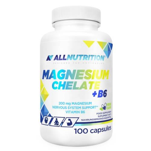 Zdjęcie produktu - ALLNUTRITION Magnesium Chelate + B6, 100 kaps.