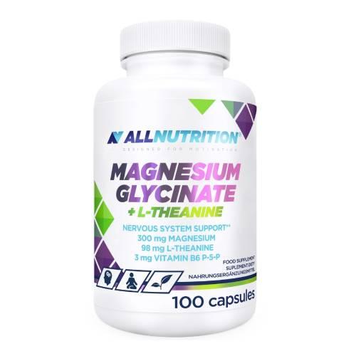 Zdjęcie produktu - Allnutrition Magnesium glycinate + L-Theanine, 100 kaps.