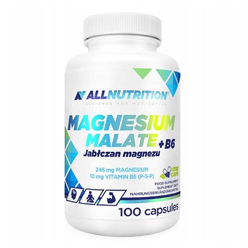 Zdjęcie produktu - Allnutrition Magnesium Malate + B6 Jabłczan magnezu, 100 kaps.