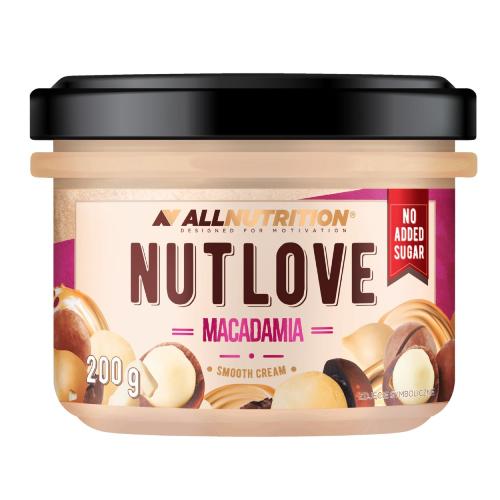 Zdjęcie produktu - Allnutrition Nutlove Macadamia Smooth Cream Krem z orzechami makadamia, 200 g