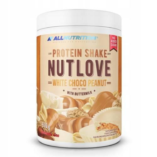 Zdjęcie produktu - ALLNUTRITION Nutlove Protein Shake White Choco Peanut Shake proteinowy, 630g