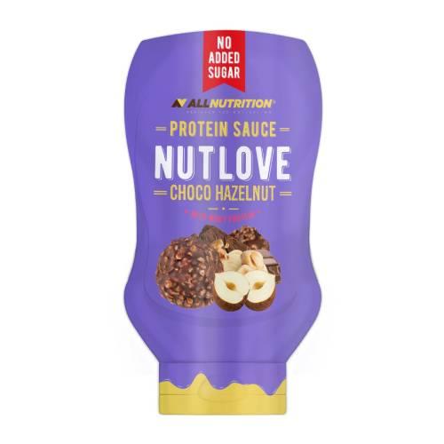 Zdjęcie produktu - Allnutrition Nutlove Sauce Sos czekoladowy z orzechami laskowymi i białkiem, 280 g