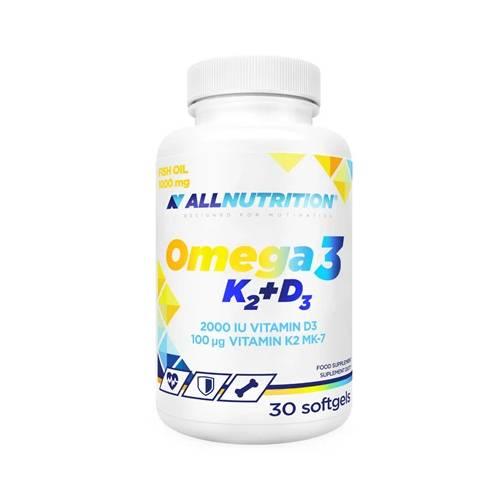 Zdjęcie produktu - ALLNUTRITION Omega 3 K2+D3, 30 kaps.