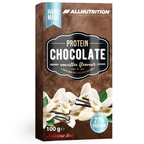 Zdjęcie produktu - ALLNUTRITION Protein Chocolate wanilia, 100g KR&Oacute;TKA DATA 01.09.2026