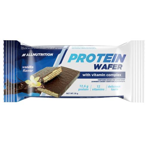 Zdjęcie produktu - Allnutrition Protein Wafer Baton proteinowy o smaku waniliowym, 35 g