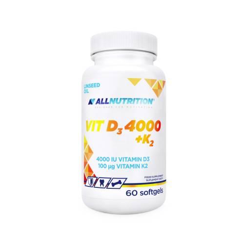 Zdjęcie produktu - ALLNUTRITION VIT D3 4000 + K2, 60kaps.