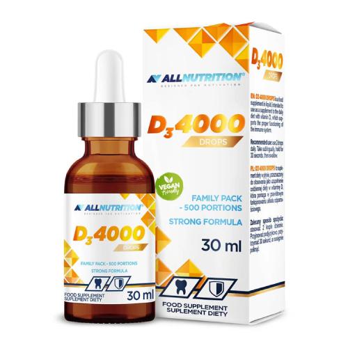 Zdjęcie produktu - ALLNUTRITION Witamina D3 4000 Drops, 30 ml