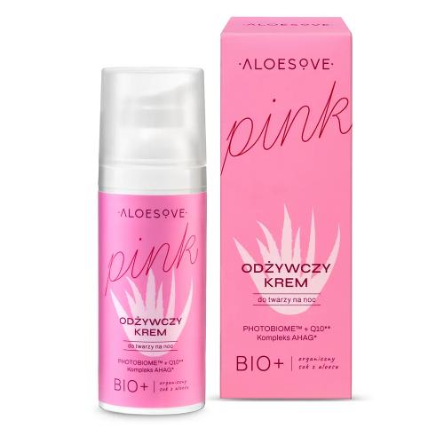 Zdjęcie produktu - ALOESOVE Pink Odżywczy krem do twarzy na noc, 50 ml
