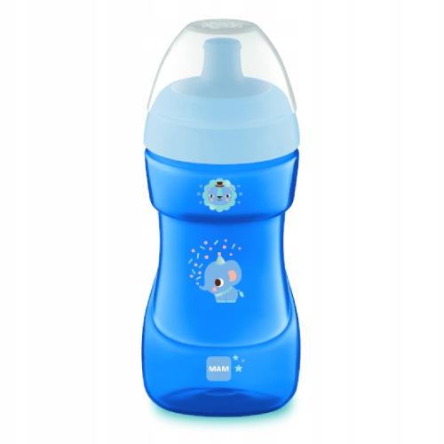 Miniaturka artykułu - MAM 12m+ Kubek niekapek Sport Cup 330 ml NIEBIESKI