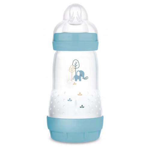 Miniaturka artykułu - MAM Perfect Start Butelka antykolkowa 2m+ 260ml niebieska