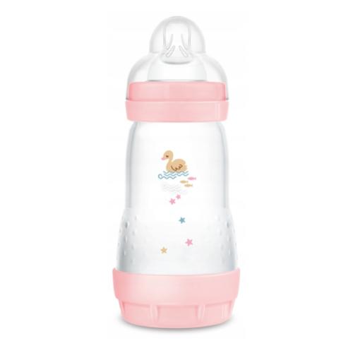 Miniaturka artykułu - MAM Perfect Start Butelka antykolkowa 2m+ 260ml brzoskwiniowa