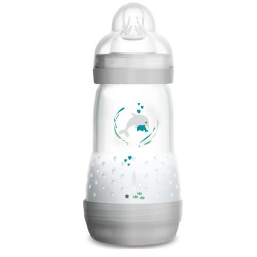 MAM Butelka antykolkowa PC Anti-Colic szara, 260 ml