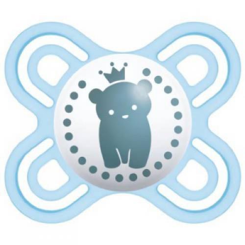 MAM Smoczek uspokajający Perfect Start 0-2m Niebieski miś, 1szt.