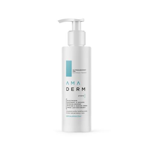 Zdjęcie produktu - AMADERM Atopic Ultrałagodny żel do mycia twarzy, 200ml