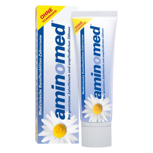 Zdjęcie produktu - AMINOMED rumiankowa pasta do zęb&oacute;w, 75ml
