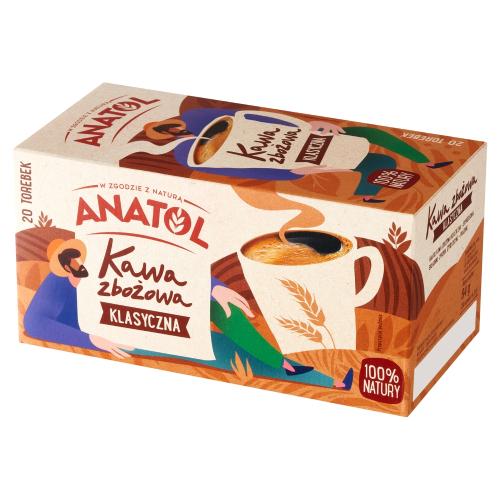 Zdjęcie produktu - ANATOL Kawa zbożowa klasyczna ekspresowa, 20x4,2g