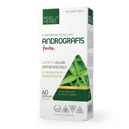 Zdjęcie produktu - MEDICA HERBS Andrografis forte 500 mg, 60 kaps.