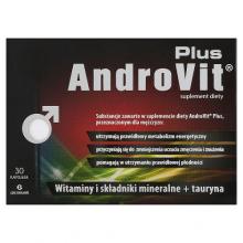 Zdjęcie produktu - Androvit Plus, 30 kaps. - suplement diety z witaminami i minerałami dla mężczyzn