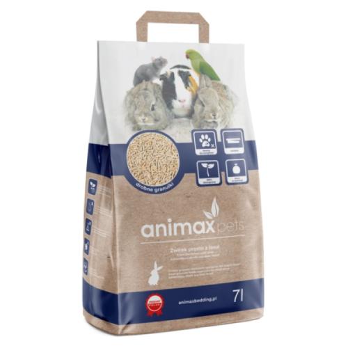 Zdjęcie produktu - Animax Pets Pellet 4 mm Żwirek niezbrylający dla gryzoni, 7 l