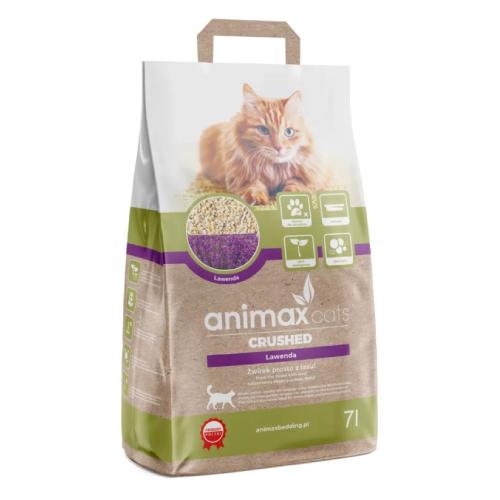 Zdjęcie produktu - AnimaxKot Kruszon zbrylający żwirek dla kota lawenda, 7 l
