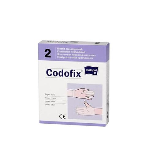 Miniaturka artykułu - MAOPAT Codofix 2 Elastyczna siatka opatrunkowa na palec, dłoń 2cmx1m 
