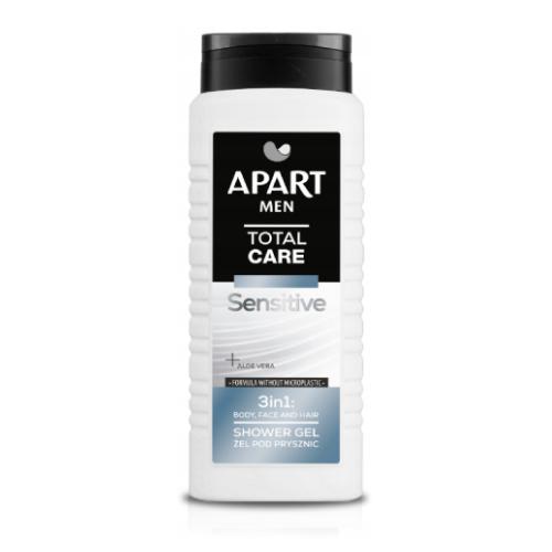 Zdjęcie produktu - APART Men Total Care Żel pod prysznic Sensitive, 500ml