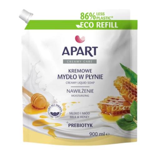 Zdjęcie produktu - APART Creamy Care Kremowe mydło w płynie Mleko i Mi&oacute;d, 900ml
