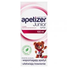 Zdjęcie produktu - Apetizer Junior syrop o smaku malinowo-porzeczkowym, 100 ml
