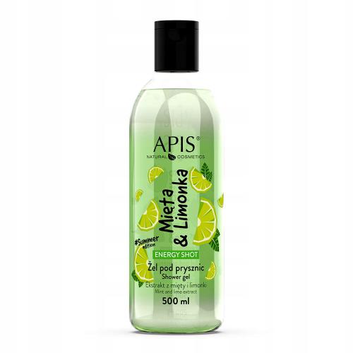 Zdjęcie produktu - APIS Energy Shot Żel Pod Prysznic Mięta&Limonka, 500ml