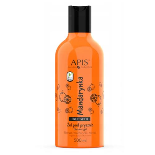 Zdjęcie produktu - APIS Fruit Shot Mandarynkowy żel pod prysznic, 500ml