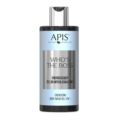 Zdjęcie produktu - APIS Who's the Boss Energizujący żel do mycia ciała 3w1, 300 ml