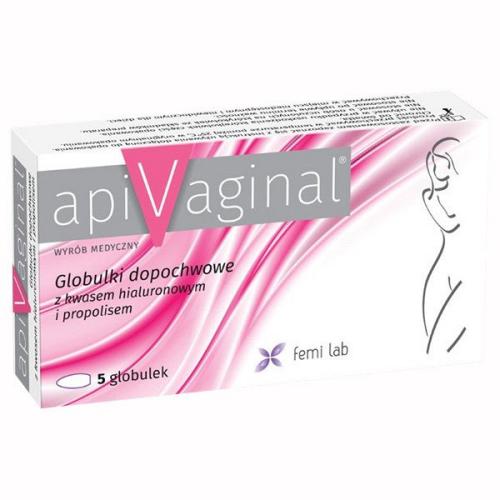 Zdjęcie produktu - FARMINA Apivaginal globulki dopochwowe, 5 globulek