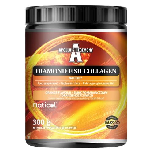 Zdjęcie produktu - Apollo's Hegemony Diamond Fish Collagen kolagen rybi smak pomarańczowy, 300 g