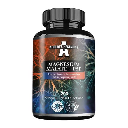 Zdjęcie produktu - Apollo's Hegemony Magnesium Malate + P5P, 200 kaps.